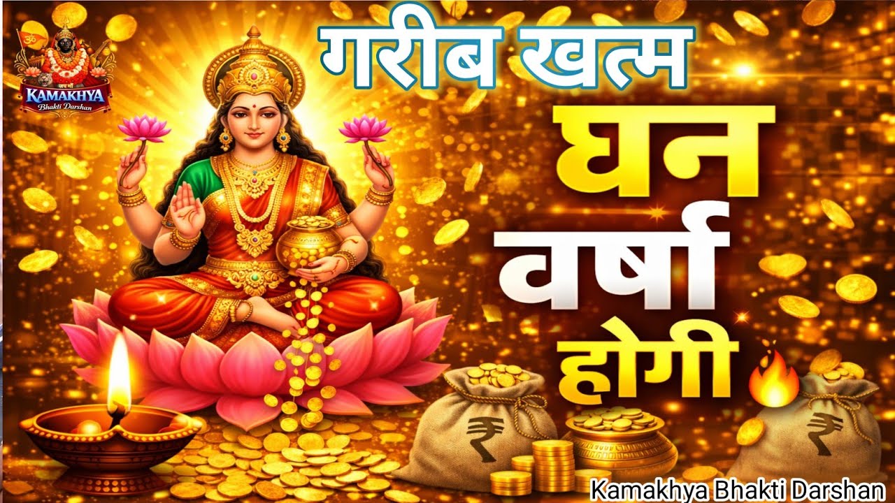 लक्ष्मी माता की आरती🙏| सुनते ही धन वर्षा होगी💰घर में आएगी अपार धन-समृद्धि💸| Laxmi Aarti Video 2026