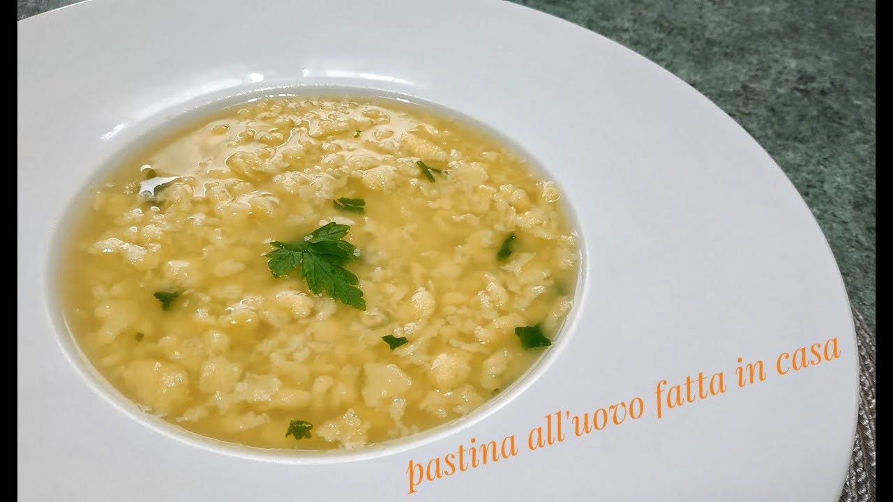 PASTINA ALL'UOVO FATTA IN CASA & RICETTA FACILE E VELOCE