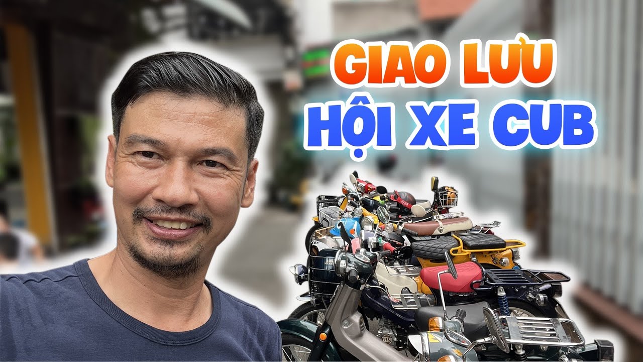 Tiết Cương chạy DD dọn kiểng của mình đến giao lưu hội xe Cub Sài Gòn