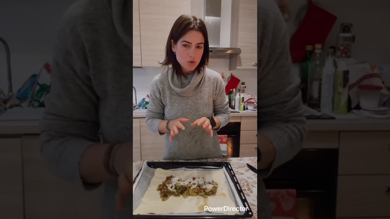 Rotolo di sfoglia con peperonata