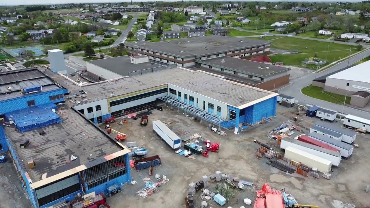 drone flight over New Waterford