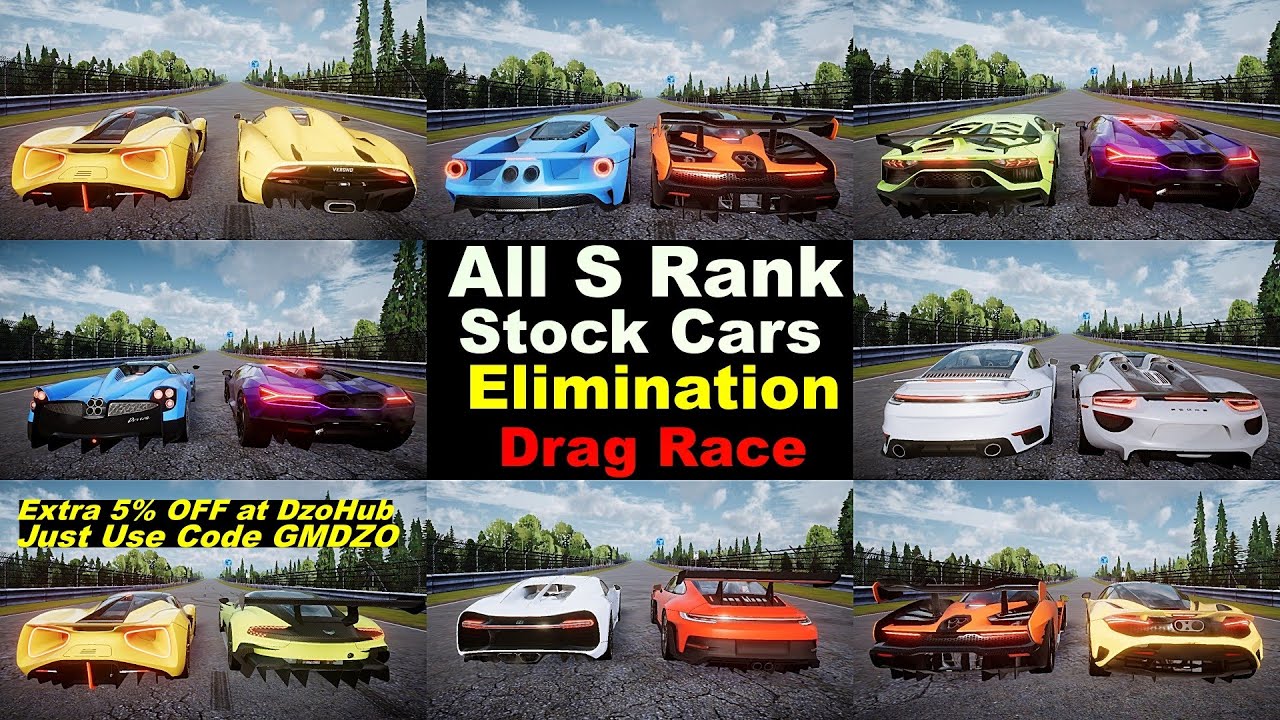 Drive Zone Online || S - Rank Stock Cars Drag Races 