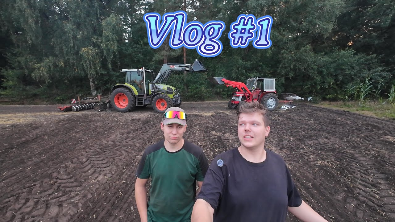 1. Vlog | Oldtimer Pflügen & Einfahrt verbreitern | MF 158, Deutz 5006, Claas Ares & Bagger-Action