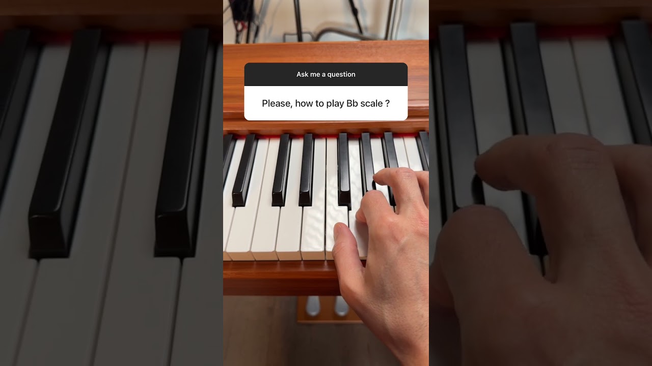 How to play the Bb Major Scale on the piano
