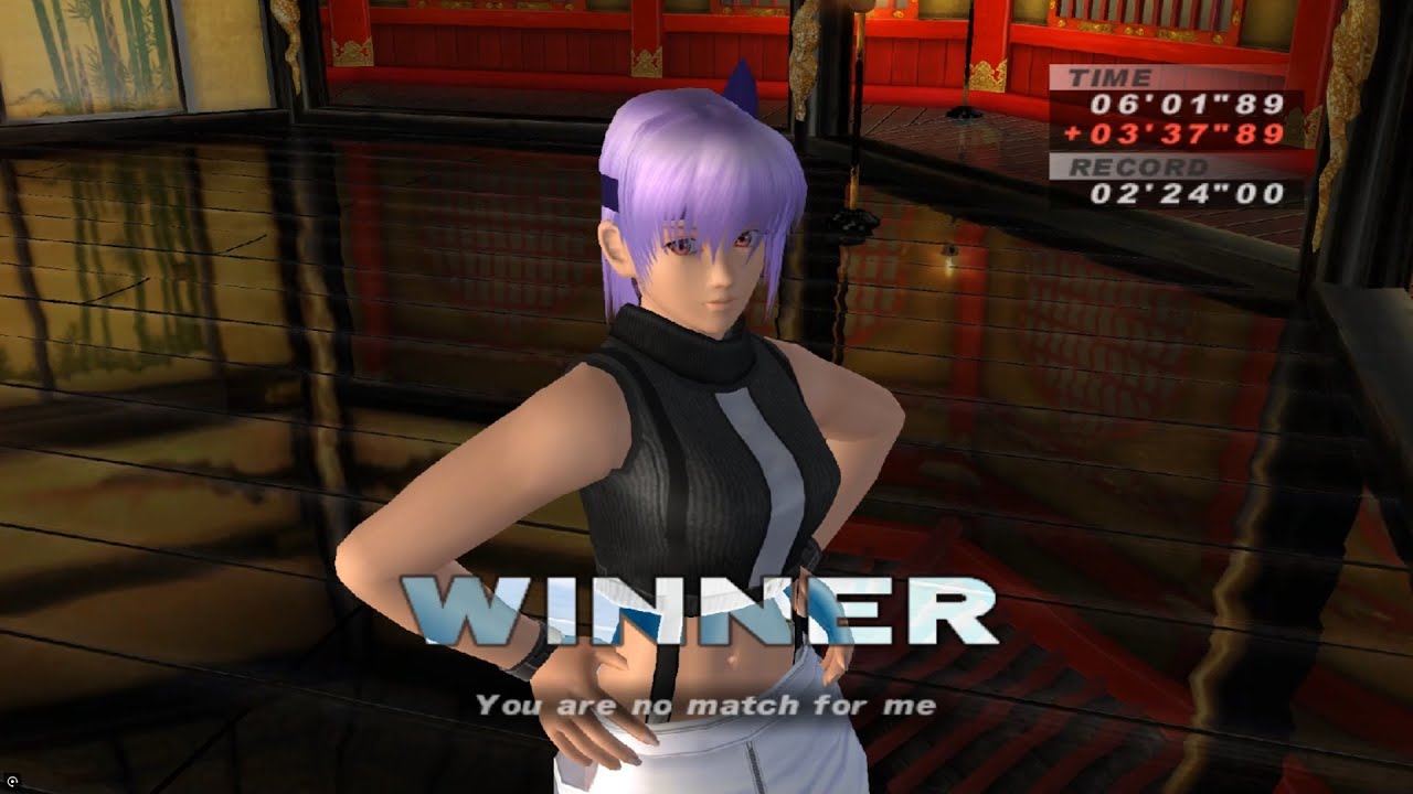 Dead or Alive 3++ [CXBX]: Time Attack Run with Ayane (MOD COSTUME: 