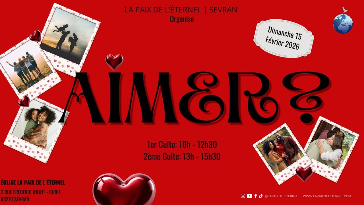 CULTE DOMINICAL - AIMER ? - DIMANCHE 15 FÉVRIER 2026
