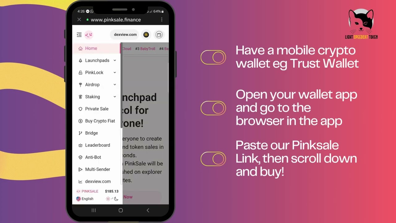 How to buy Presale on Pinksale