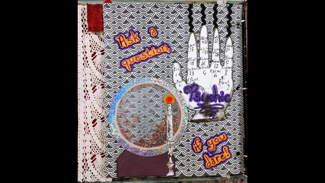 Creating a Crystal Ball in my Halloween Journal