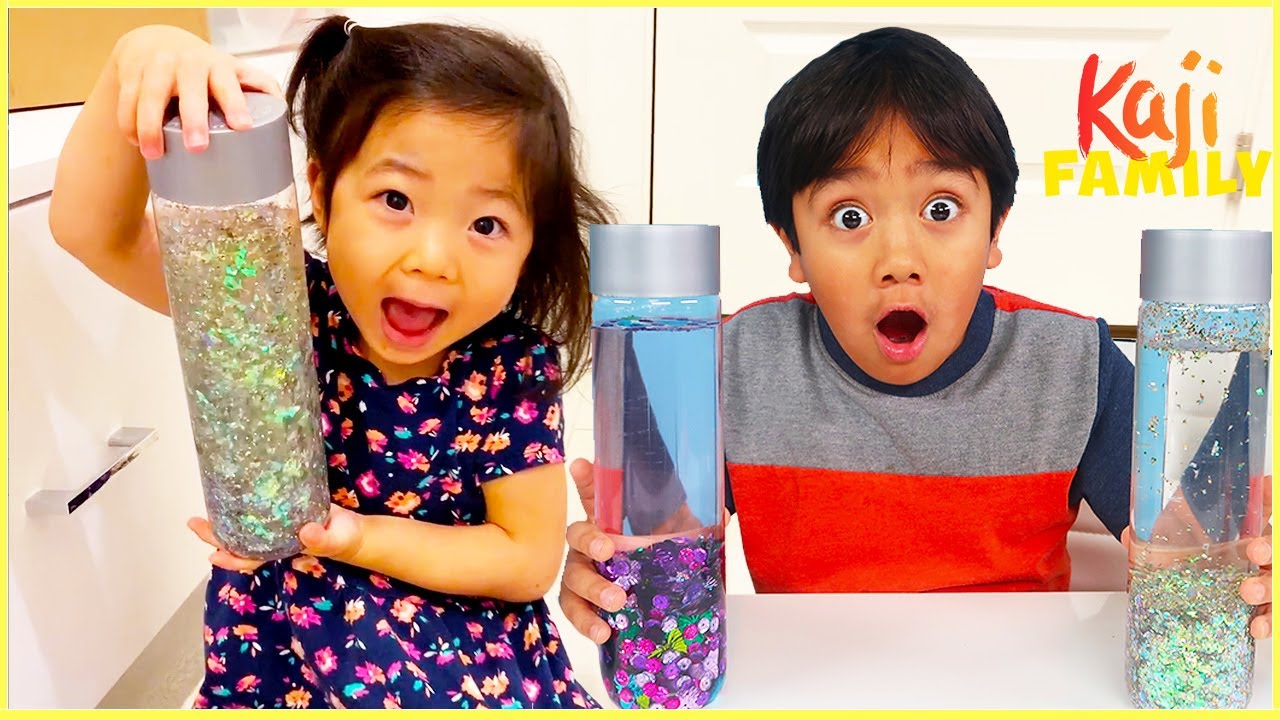 Make your own Sensory Bottle with Ryan and more fun kids arts and craft activities!!