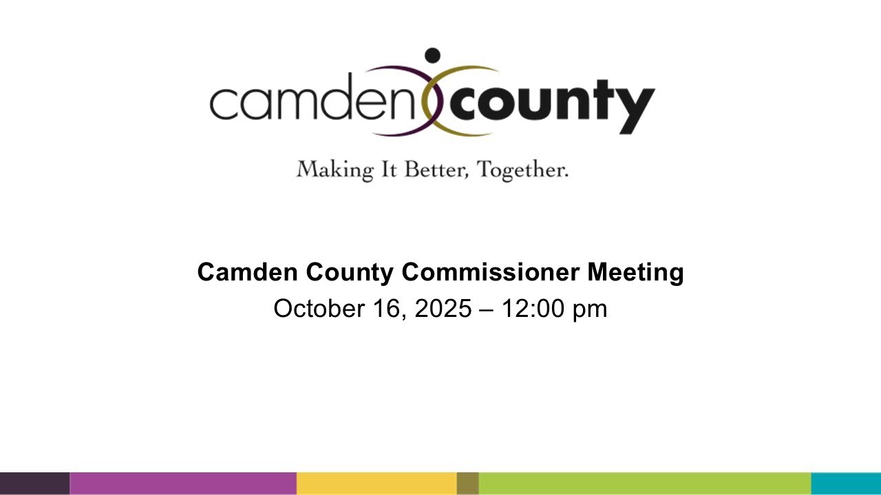 Camden County Board of Commissioner October 2025 Meeting