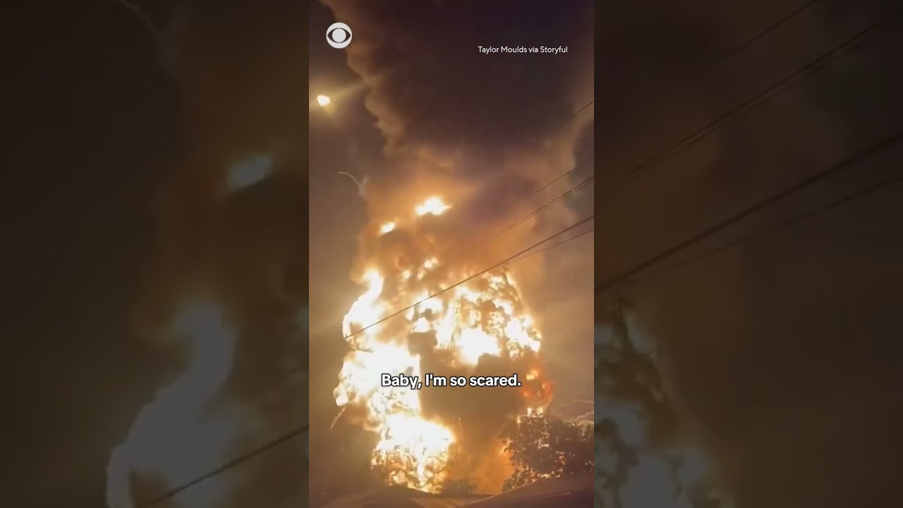 Massive fireball erupts at waste facility in Sydney, Australia #shorts