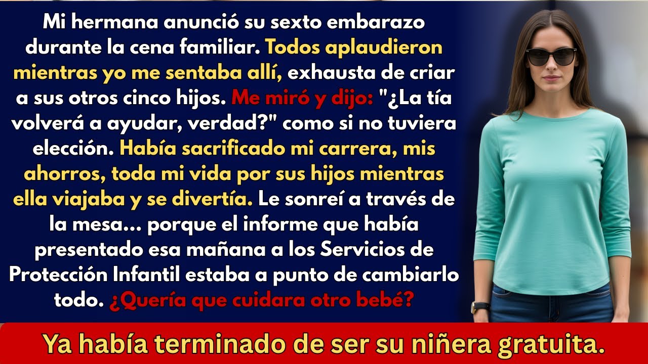Mi hermana anunció que está embarazada por sexta vez—yo ya estaba tan harta de criar a sus hijos que