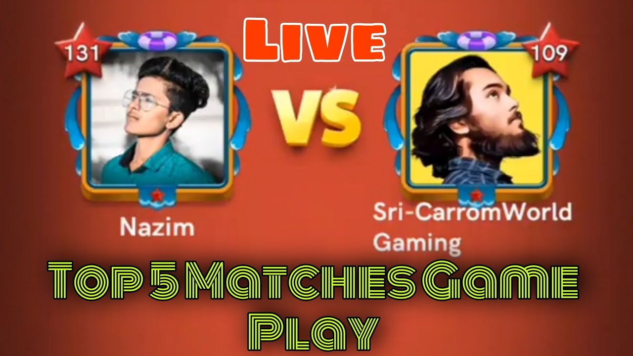 Sri Vs Nazim 🔥 Carrom pool | Top 5 matches game play 🔥 Gaming Nazim | Carrom pool Nazim 🔥