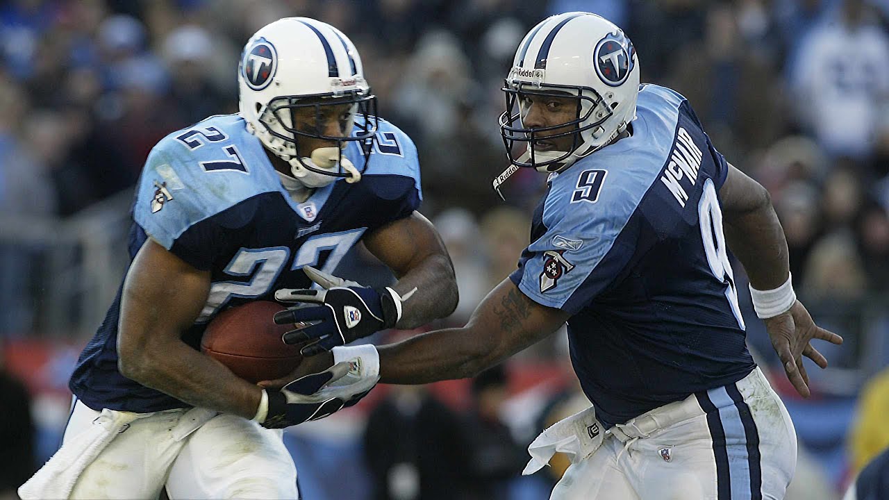 Titans Legends Eddie George and Steve McNair