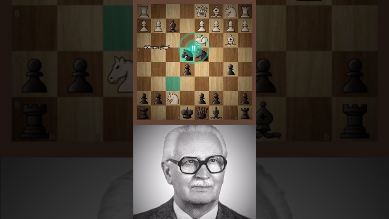 Traxler&rsquo;s Immortal Game - 4 Brilliant Moves 🔥🔥🔥 #chess #chesstactics #traxler #shorts