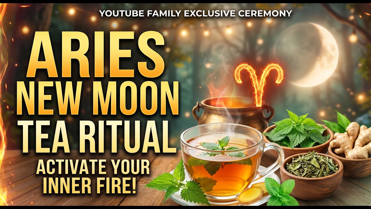 Ignite Your Intentions: Aries New Moon Tea Ritual ♈️🔥