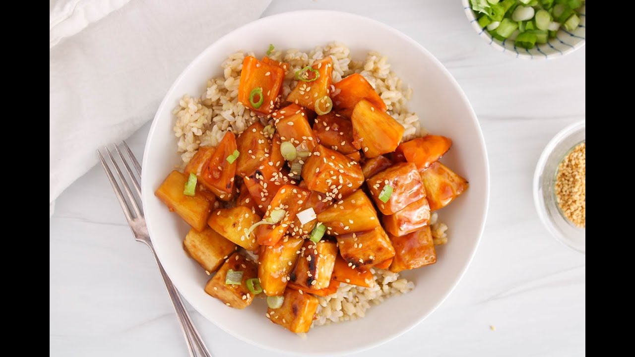 Sweet and Sour Pineapple Tofu