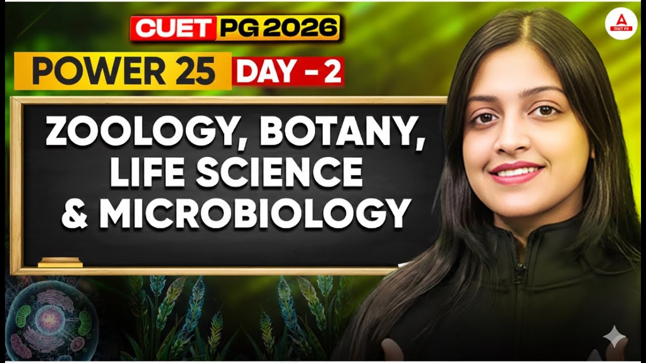CUET PG 2026 | Zoology, Botany, Life Science & Microbiology | POWER 25 Day 2