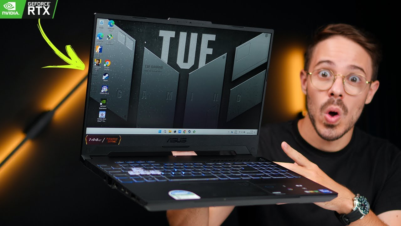 COMPLETO e BARATO! Notebook Gamer Asus TUF F15 com RTX 3050 é incrível!