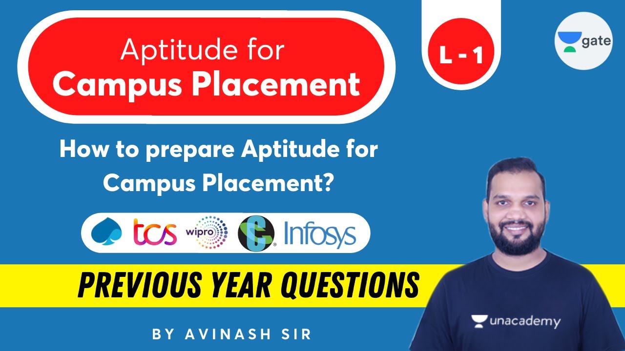 L1 | How to prepare Aptitude for Campus Placement? | Syllabus | Useful Tips | By Avinash Sir