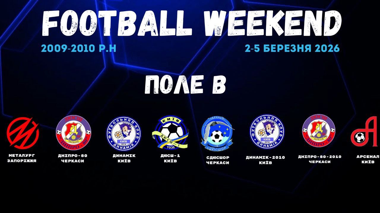 🔴 FOOTBALL WEEKEND 4 ДЕНЬ / ПОЛЕ Б