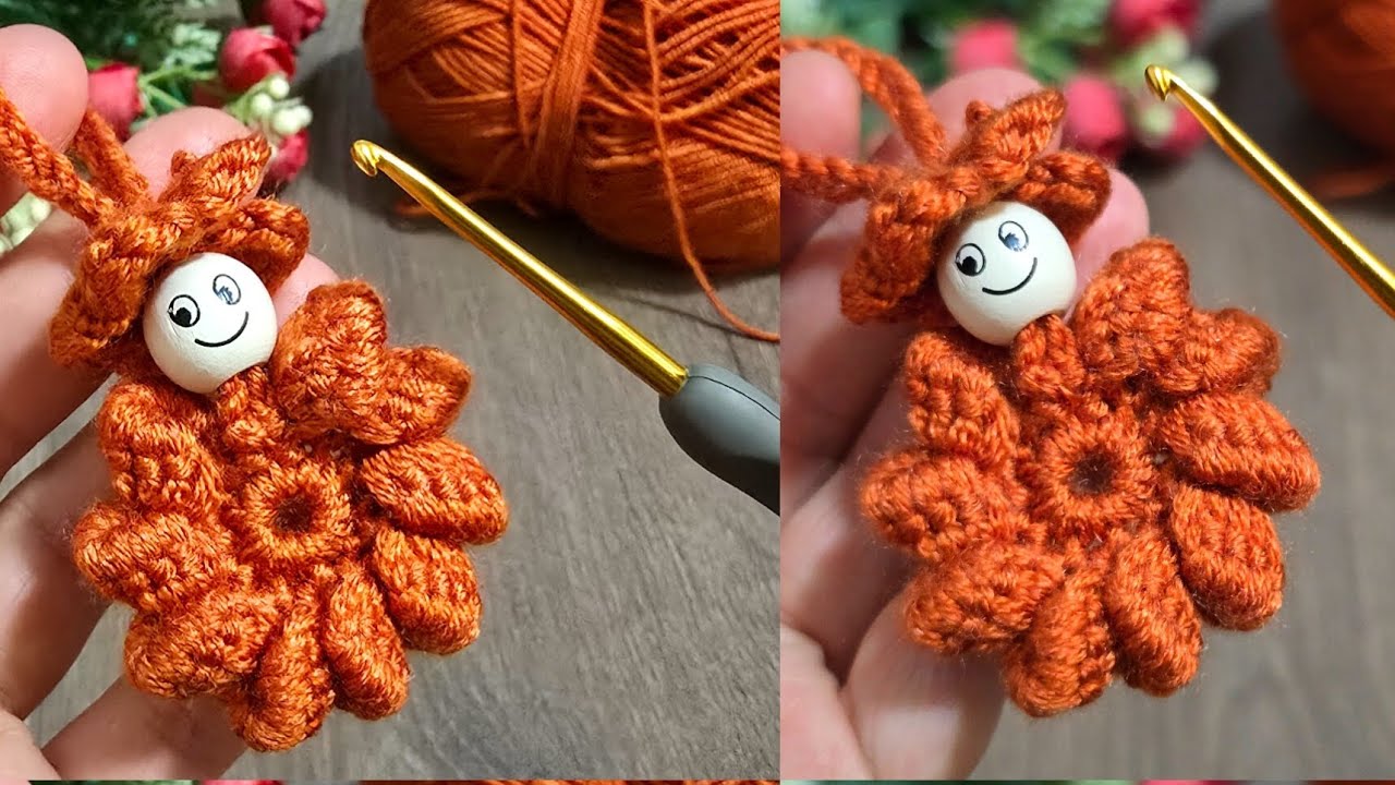 "OMG! 😍 This Crochet Flower is a Game Changer for Your Bags!" 
