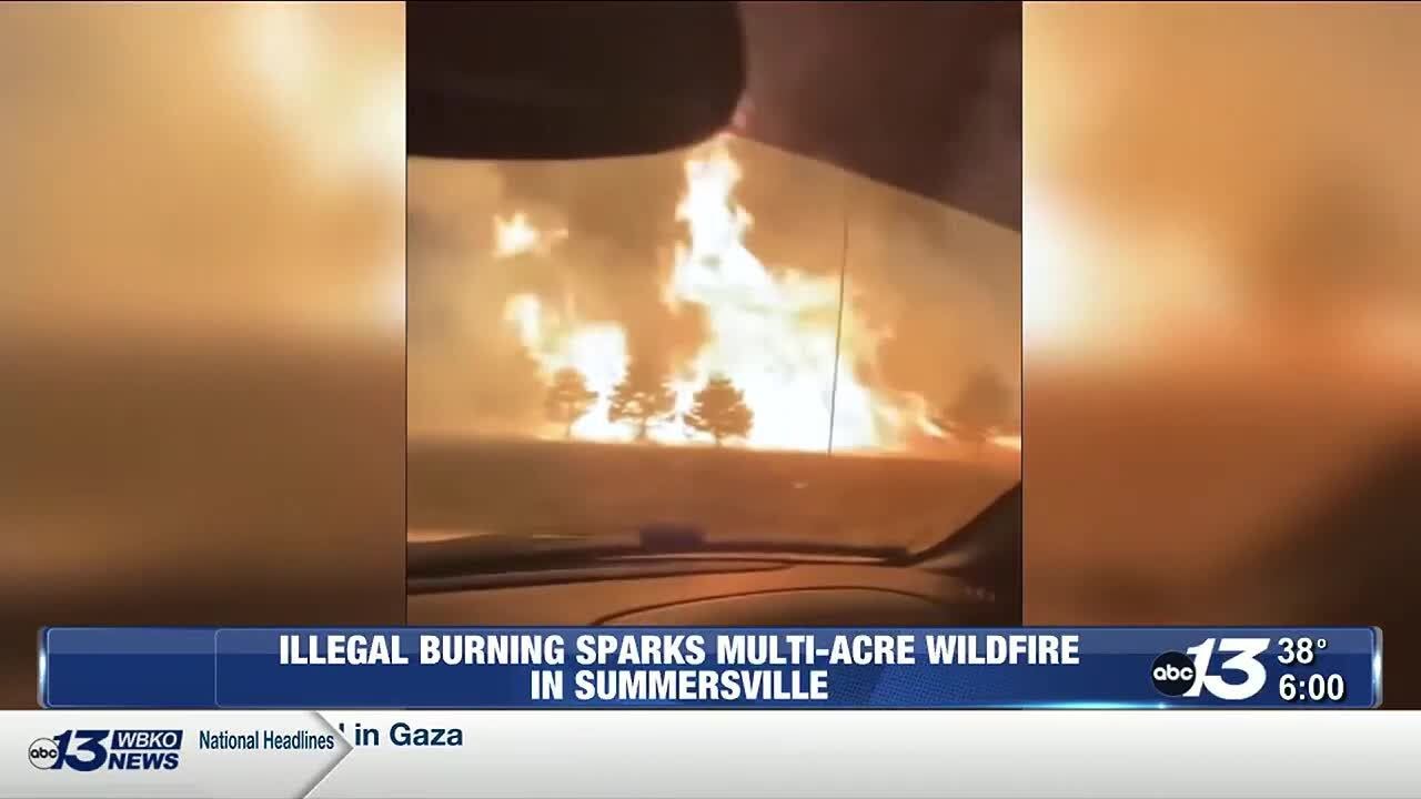 Strong winds create wildfire risk in Kentucky