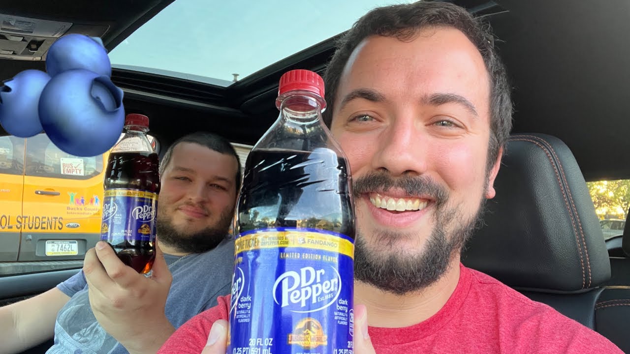 DR PEPPER DARK BERRY JURASSIC WORLD EDITION TASTE TEST! 🫐🦖