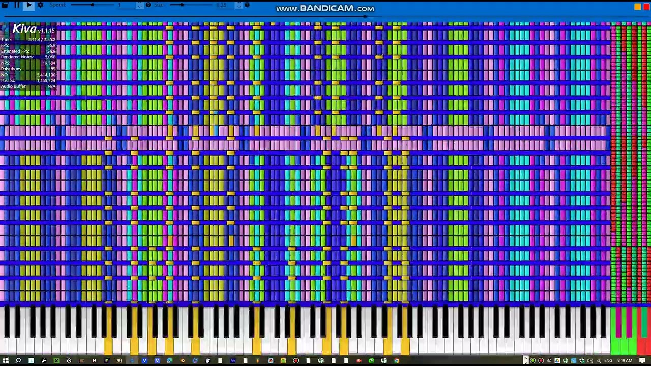 (BLACKMIDI) Tetris Block Arts II - 5.4 Million Notes - Legit Run