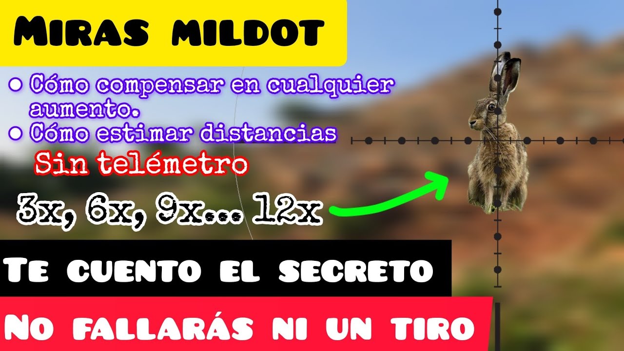 No falles más tiros | COMO ESTIMAR DISTANCIAS Y COMPENSAR CON RETÍCULA MILDOT