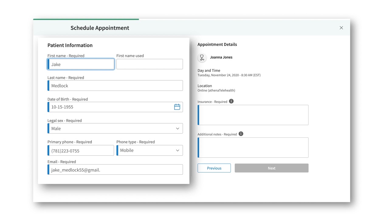 Patient Self-Scheduling | Mini Demo | athenahealth