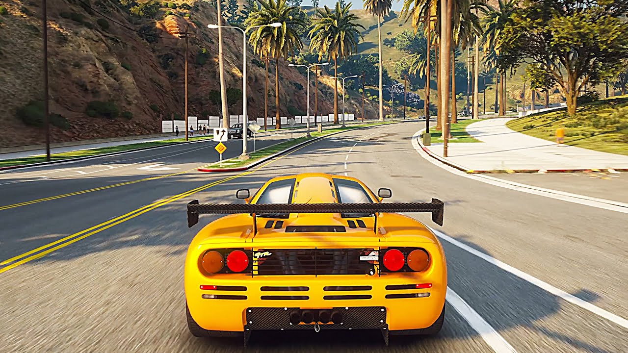 Grand Theft Auto 5 | 1996 McLaren F1 GTR in REAL TRAFFIC 🔥 GTA 5 PC 4K 60FPS