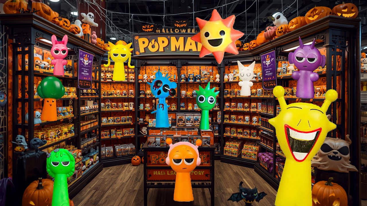 Camera Catch! I Found Sprunki & Brainrots Characters in a Collectible Display