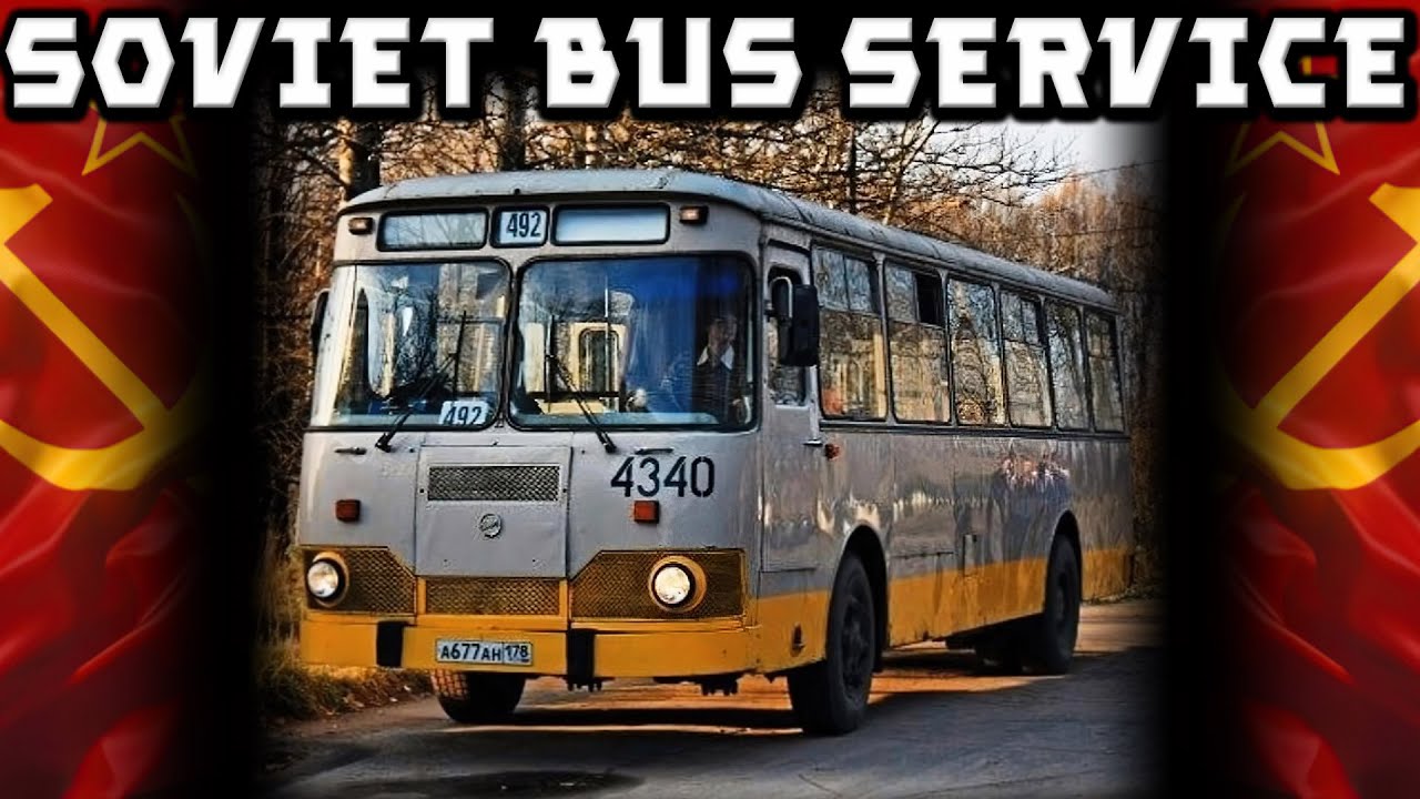 Public Transportation in the USSR. Riding a Soviet City Bus #ussr