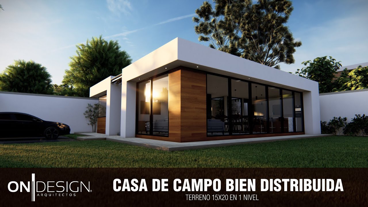 CASA MINIMALISTA 1 PISO | 12X12 2 RECAMARAS CASA CEIBA 130.00m2 (ON DESIGN CASAS)