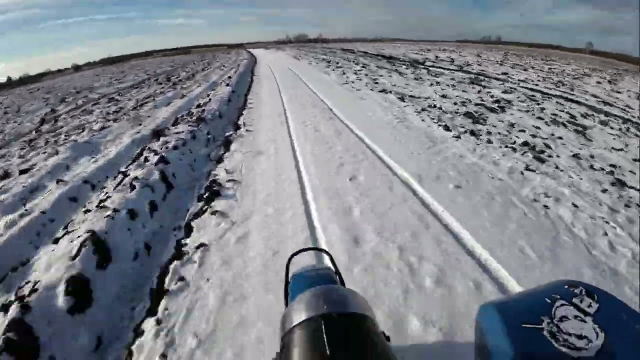 Мотоцикл Урал первый снег в 2023 году