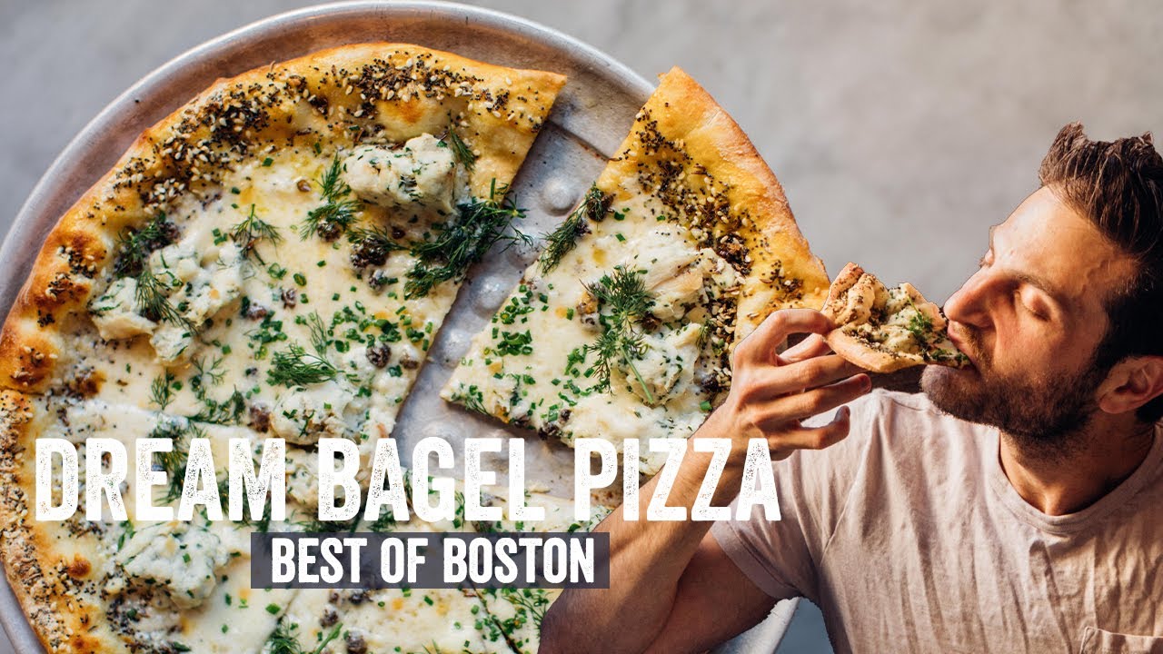 Everything Bagel Whitefish Pizza at Boston's Waypoint | Brunch Boys