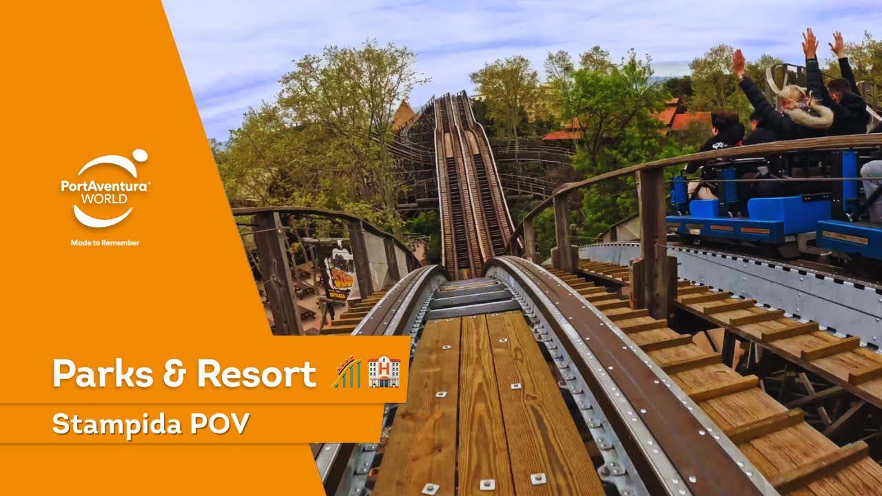 Stampida POV 🎢 Date una vuelta con el nuevo tramo de Titan Track