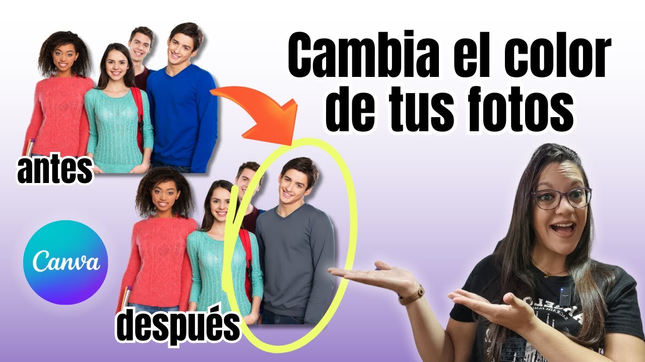😮¿Cómo cambiar el color de tus fotos y elementos en CANVA?