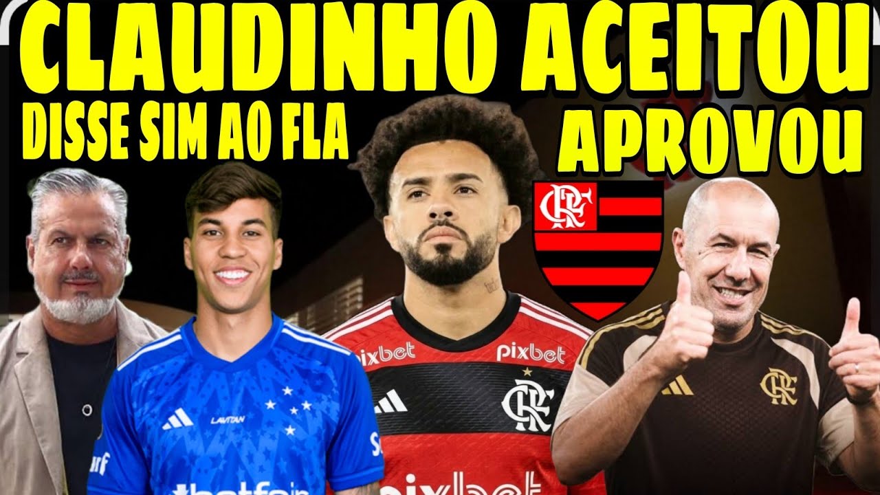 CLAUDINHO ACEITOU O FLAMENGO E LEONARDO JARDIM APROVOU CONTRATAÇÃO! KAIO JORGE PODE VIR!