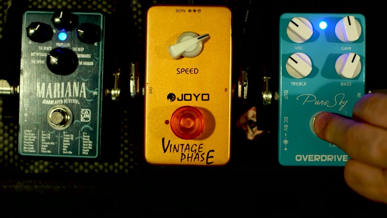 Caline Pure Sky Joyo Vintage Phase Caline Mariana #effectspedal #guitaraccessory