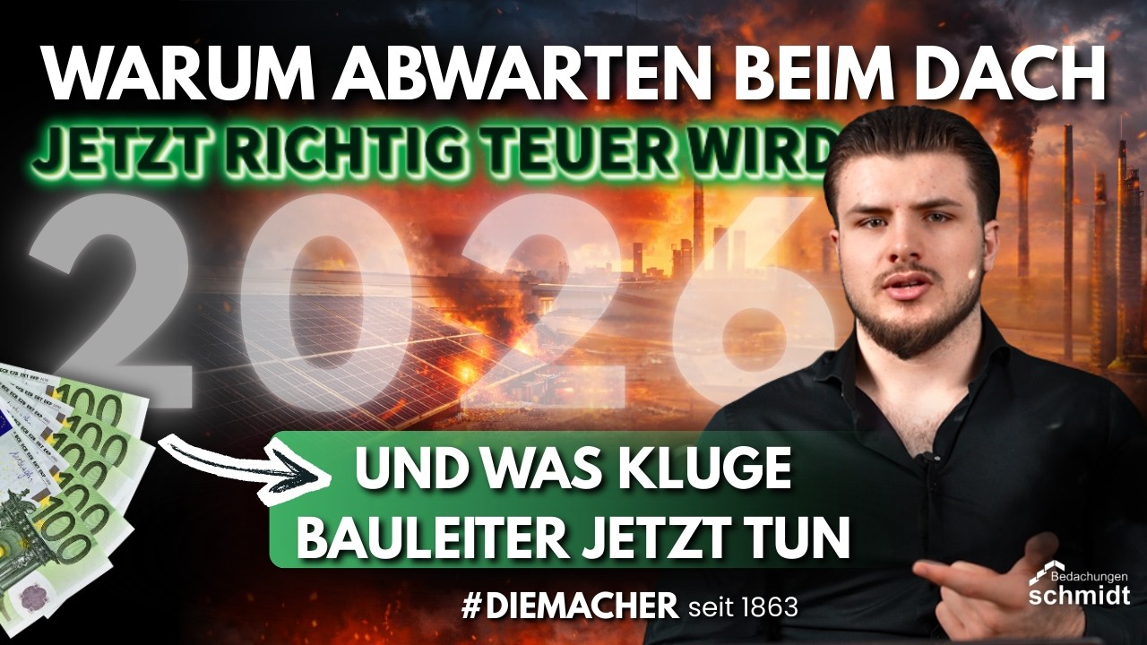 Warum Abwarten beim Dach jetzt richtig teuer wird - und was kluge Bauleiter jetzt tun