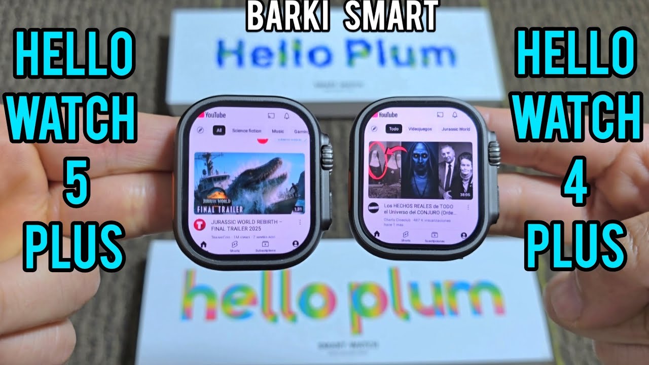 Comparación Hello Watch 5 Plus  Vs  Hello Watch 4 Plus