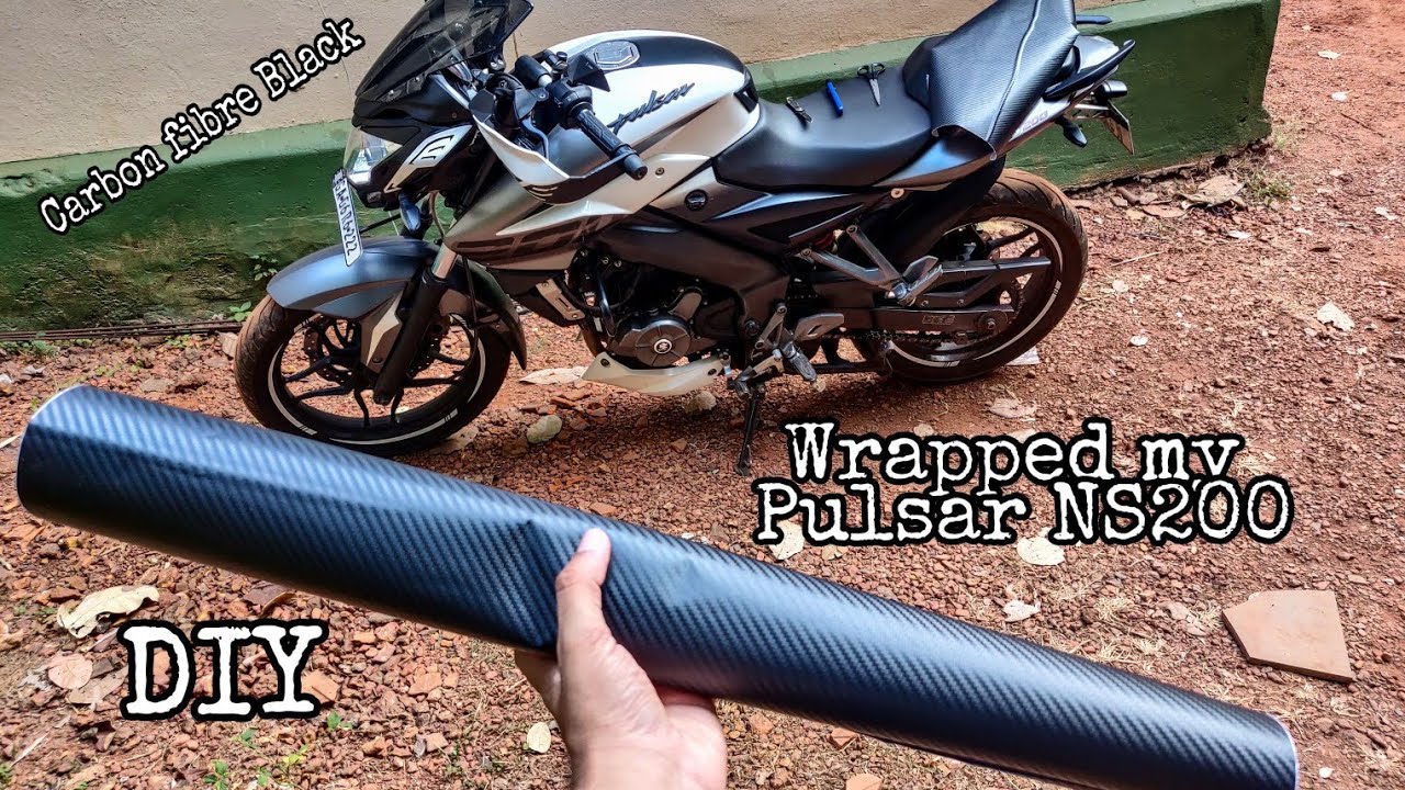I Wrapped my Pulsar NS200 at home | DIY WRAP | how to wrap a motorcycle | GoPro POV Video | GOA