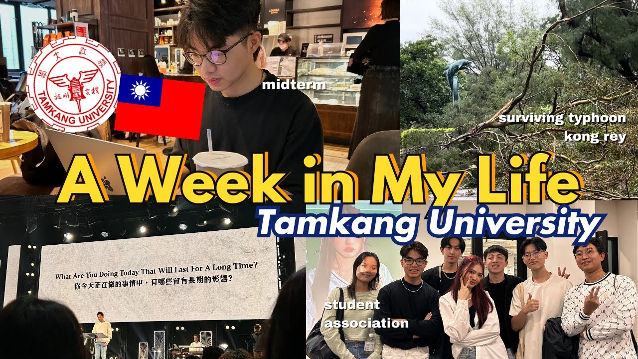 A Week in My Life (during typhoon) at a Taiwanese University | Tamkang University Vlog
