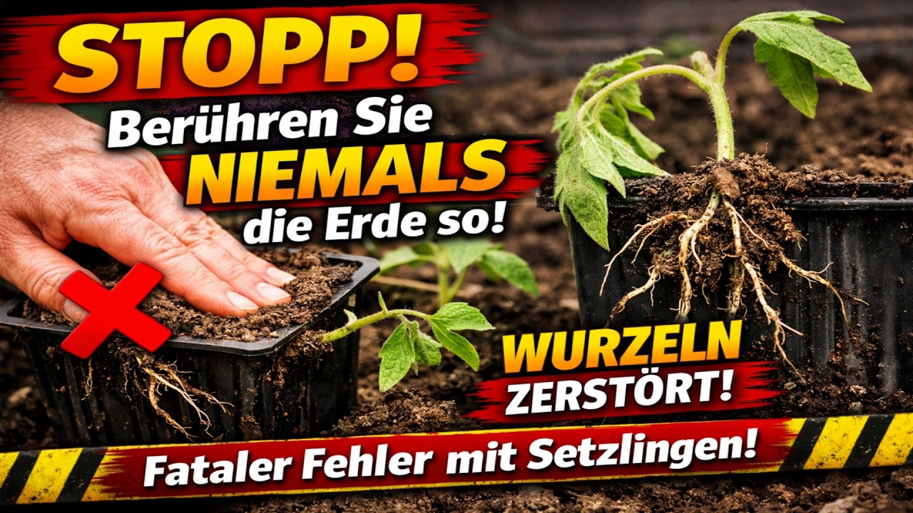 STOPP! Berühren Sie NIEMALS die Erde so! Dieser eine Fehler bricht die Wurzeln Ihrer Setzlinge.