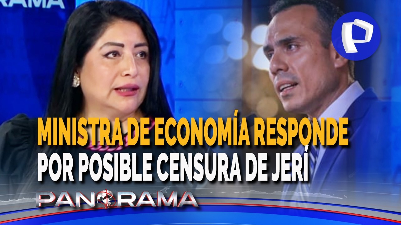 Ministra de Economía responde sobre posible censura de Jerí