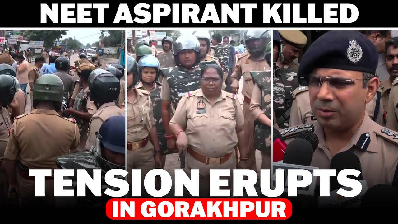 Tension erupts in Gorakhpur after NEET aspirant killed by alleged cattle smugglers | CM Yogi