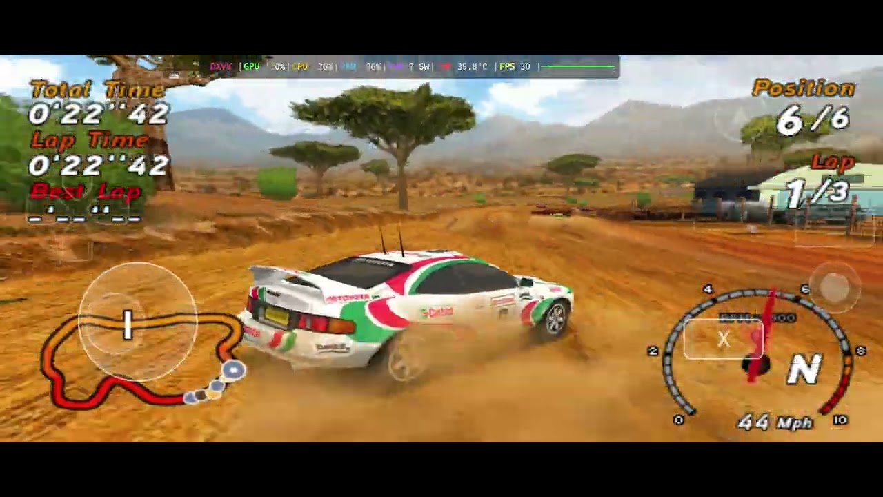 PPSSPP Android never looked so good! Sega Rally Revo PSP Gamehub PC Windows Emulator Mali mediatek
