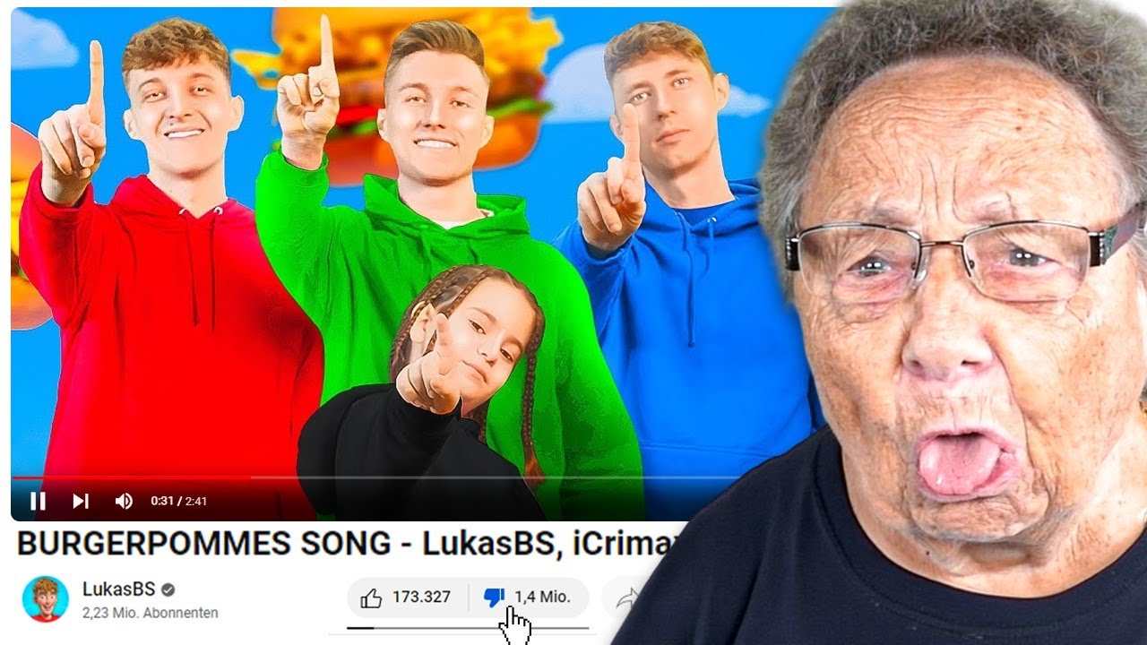 Meine OMI bewertet YouTube Songs 2.0 😂